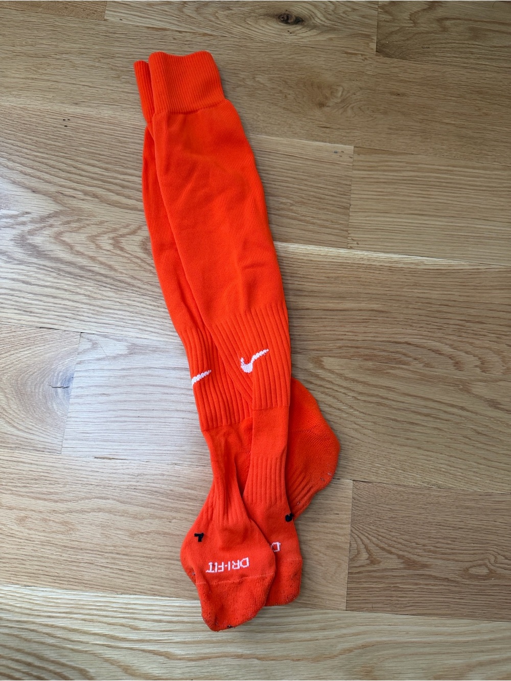 Orange Nike Dry Fit Soccer Socks